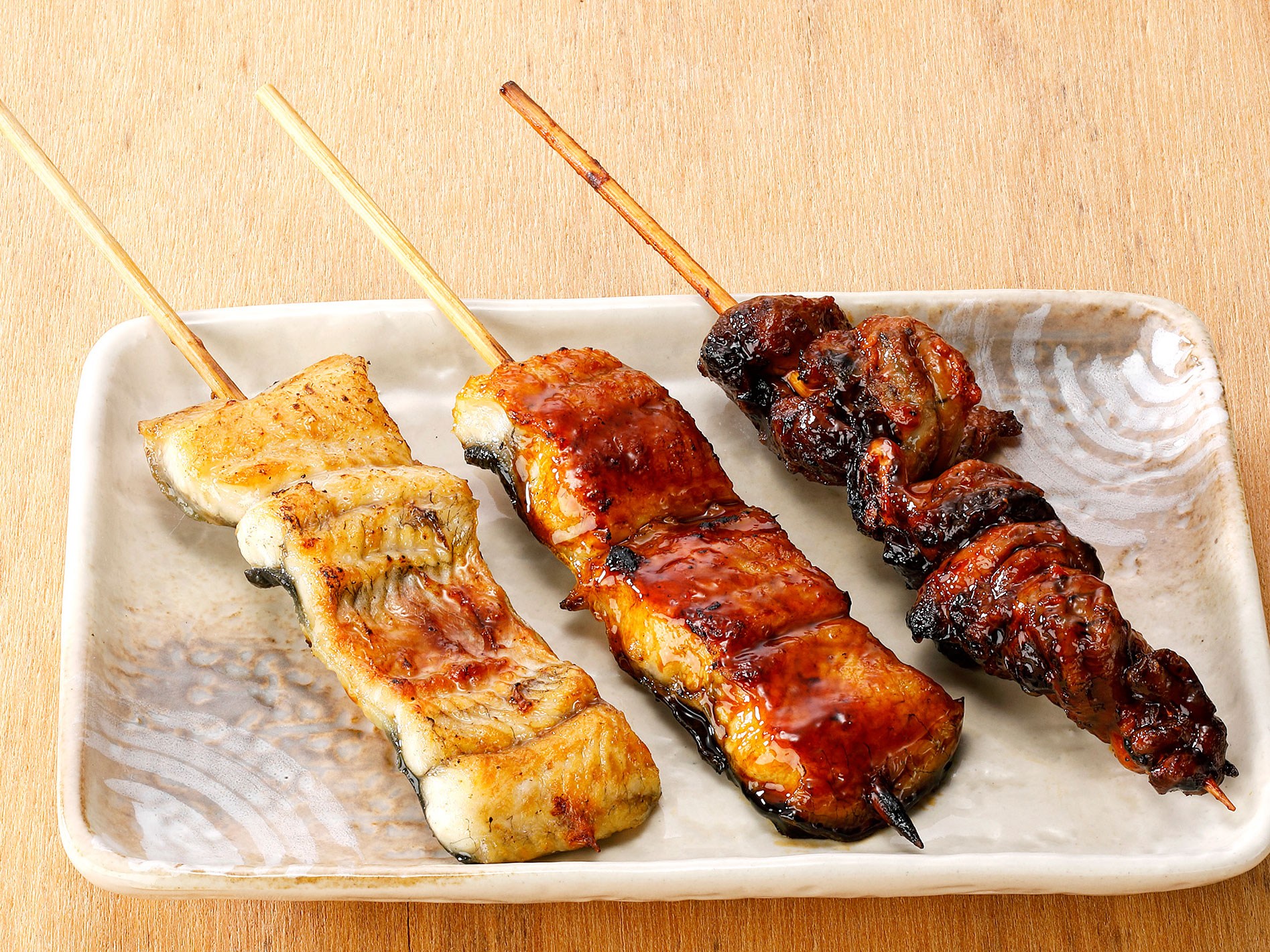 居酒屋　いちげん 武蔵浦和店　#うなぎの串焼き盛り合わせ