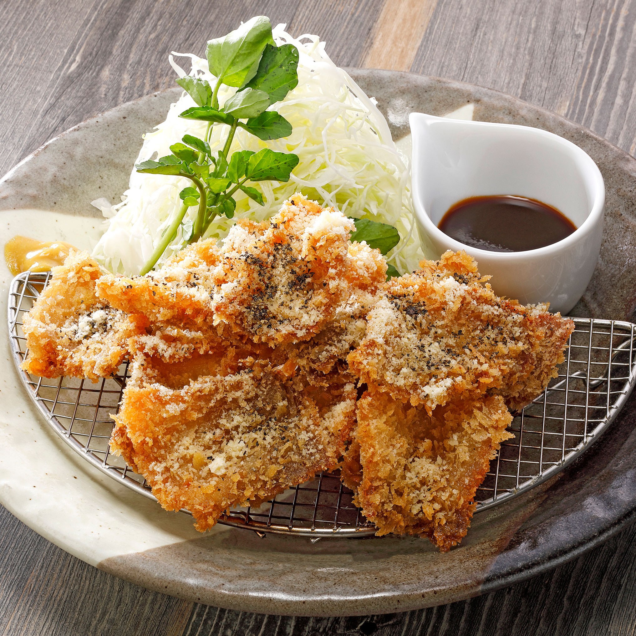 居酒屋　いちげん 武蔵浦和店　# おつまみ山盛り肉フライ