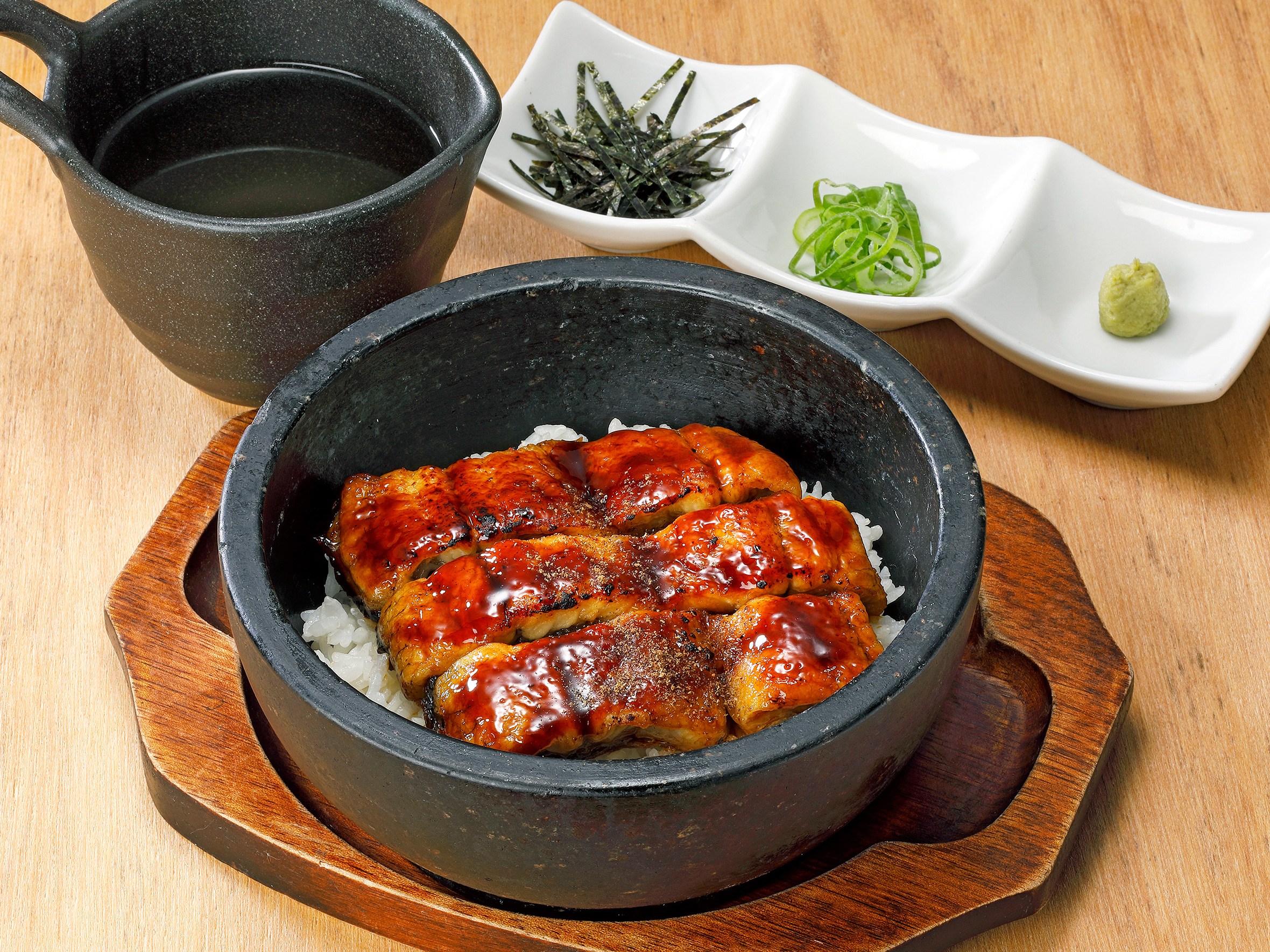 居酒屋　いちげん 武蔵浦和店　#　石焼うな蒲ごはん　出し汁付